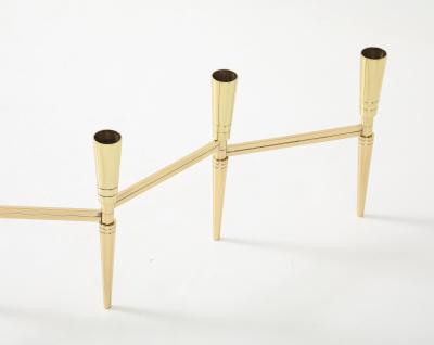 Tommi Parzinger Tommi Parzinger Brass Expandable Candelabra
