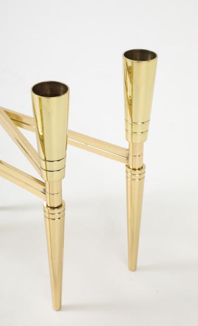 Tommi Parzinger Tommi Parzinger Brass Expandable Candelabra