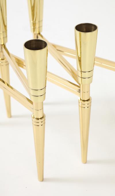 Tommi Parzinger Tommi Parzinger Brass Expandable Candelabra