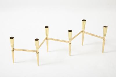 Tommi Parzinger Tommi Parzinger Brass Expandable Candelabra
