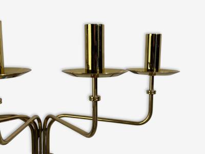 Tommi Parzinger Tommi Parzinger Candleholder Sconces Polished Brass Metal USA c 1955