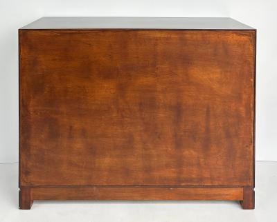 Tommi Parzinger Tommi Parzinger Charak Leather Clad Chests of Drawers Pair Circa 1950s