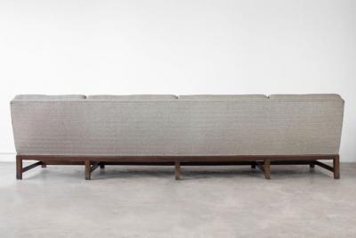 Tommi Parzinger Tommi Parzinger Classic Modern Ten Foot Sofa in Mahogany 1960s