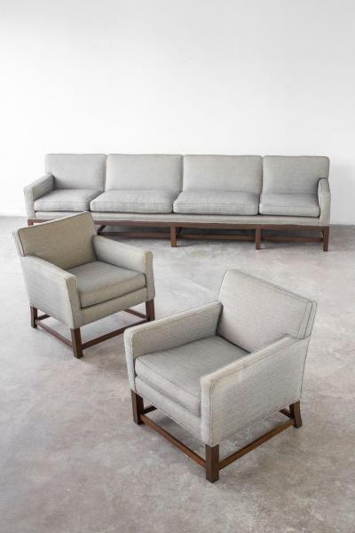 Tommi Parzinger Tommi Parzinger Classic Modern Ten Foot Sofa in Mahogany 1960s