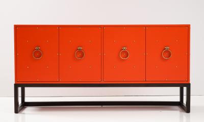 Tommi Parzinger Tommi Parzinger Coral LAcquered Credenza