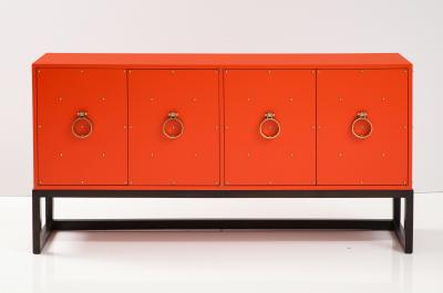 Tommi Parzinger Tommi Parzinger Coral LAcquered Credenza