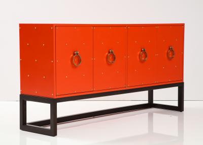 Tommi Parzinger Tommi Parzinger Coral LAcquered Credenza