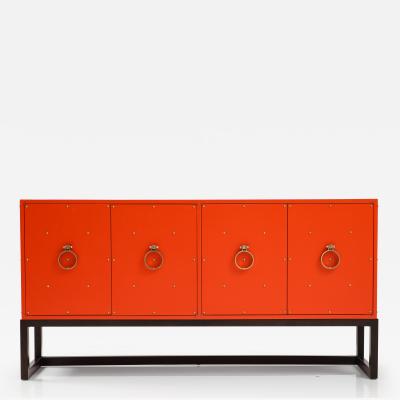 Tommi Parzinger Tommi Parzinger Coral LAcquered Credenza