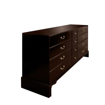 Tommi Parzinger Tommi Parzinger Elegant Chest Of Drawers with Brass Pulls 1940s Signed 