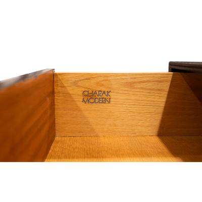 Tommi Parzinger Tommi Parzinger Elegant Chest Of Drawers with Brass Pulls 1940s Signed 