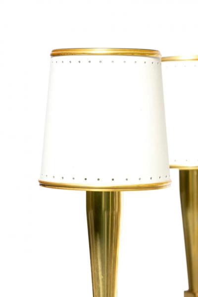 Tommi Parzinger Tommi Parzinger Hollywood Regency Chandelier of Flowing Crystals and Brass