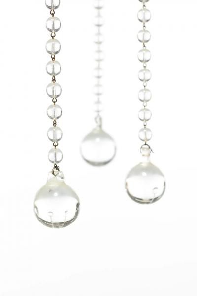 Tommi Parzinger Tommi Parzinger Hollywood Regency Chandelier of Flowing Crystals and Brass