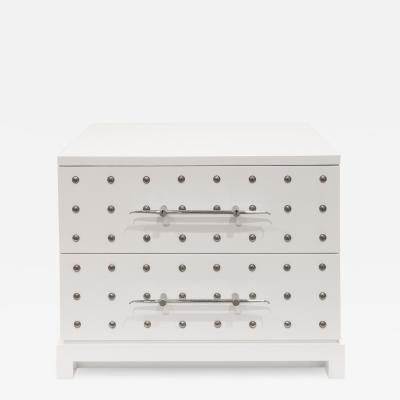 Tommi Parzinger Tommi Parzinger Iconic Studded Small Chest Bedside Table 1981