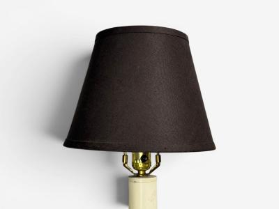 Tommi Parzinger Tommi Parzinger Large Wall Sconces Chromed Steel Brass Fabric USA 1950s