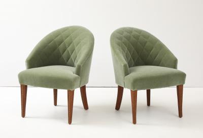 Tommi Parzinger Tommi Parzinger Mohair Club Chairs
