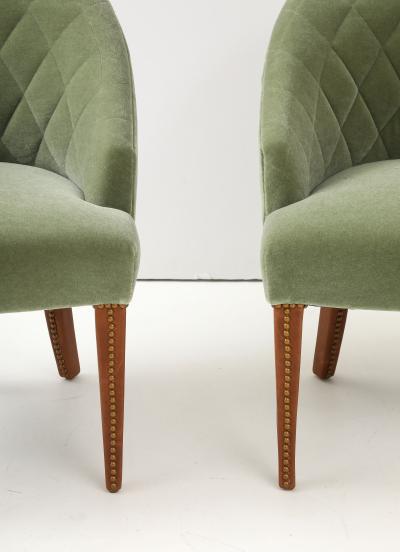 Tommi Parzinger Tommi Parzinger Mohair Club Chairs