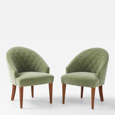 Tommi Parzinger Tommi Parzinger Mohair Club Chairs