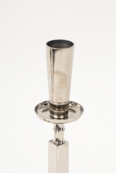 Tommi Parzinger Tommi Parzinger Nickel Column Candlesticks