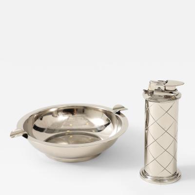 Tommi Parzinger Tommi Parzinger Nickel Lighter Ashtray set