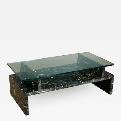 Tommi Parzinger Tommi Parzinger Painted Faux Marble Coffee Table