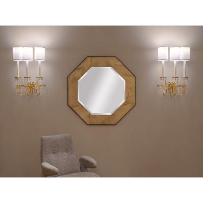 Tommi Parzinger Tommi Parzinger Pair of Rare and Important 3 Arm Sconces with Crystals 1950s