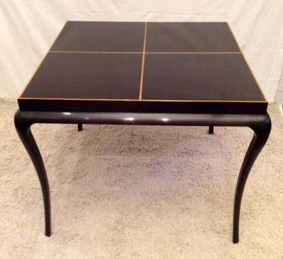 Tommi Parzinger Tommi Parzinger Rare Table and Four X Chairs