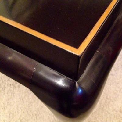 Tommi Parzinger Tommi Parzinger Rare Table and Four X Chairs
