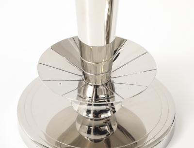 Tommi Parzinger Tommi Parzinger Round Nickel Candlesticks