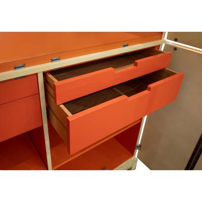 Tommi Parzinger Tommi Parzinger Unique and Impressive Illuminated Bar Cabinet 1950s Signed 