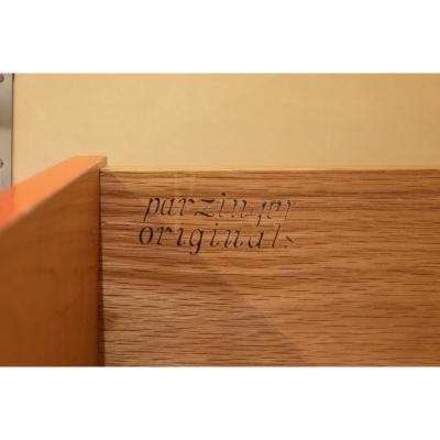 Tommi Parzinger Tommi Parzinger Unique and Impressive Illuminated Bar Cabinet 1950s Signed 