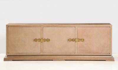 Tommi Parzinger Tommi Parzinger Weathered Oak Mahogany Credenza