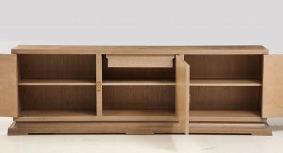 Tommi Parzinger Tommi Parzinger Weathered Oak Mahogany Credenza