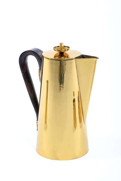 Tommi Parzinger Tommi Parzinger for Dorlyn Silversmiths Brass Coffee Tea Set