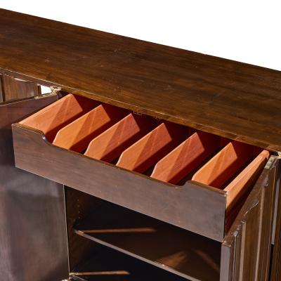 Tommi Parzinger Tommi Parzinger for Parzinger Originals Mid Century Walnut and Brass Credenza