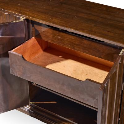 Tommi Parzinger Tommi Parzinger for Parzinger Originals Mid Century Walnut and Brass Credenza