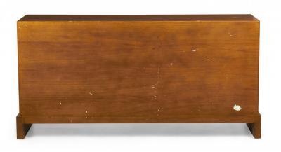 Tommi Parzinger for Charak American Mid Century Walnut and Brass Twelve Drawer C