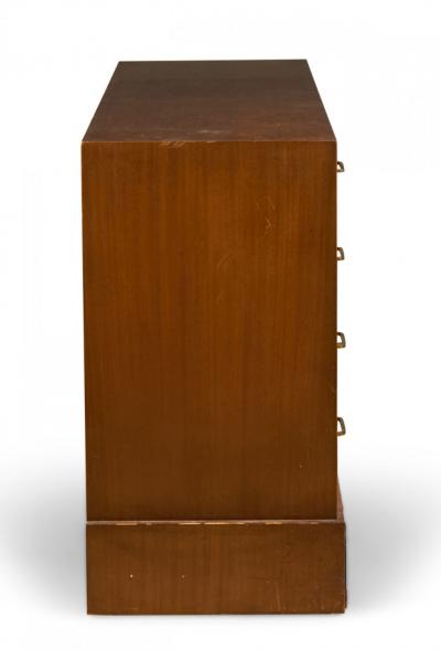 Tommi Parzinger for Charak American Mid Century Walnut and Brass Twelve Drawer C