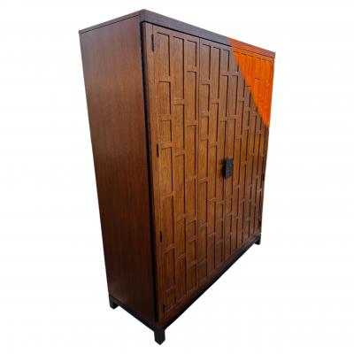 Tommy Bahama Tommy Bahama Walnut Ocean Club Coral Armoire Chest w Bi fold Doors