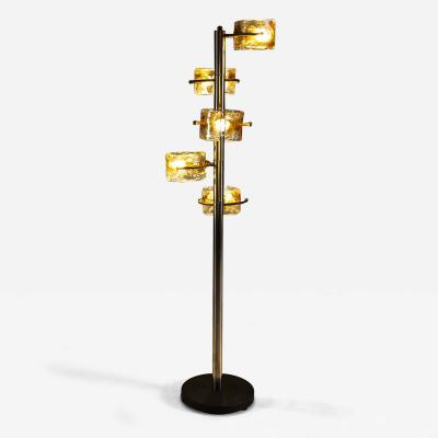 Toni Zuccheri Floor lamp in Murano and Metal in the style of Tony Zuccheri Italy 1970s