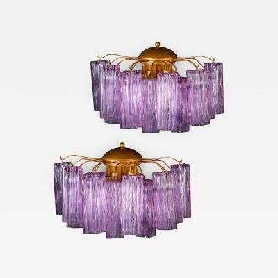 Toni Zuccheri Four Midcentury Colored Murano Glass Scones by Tony Zuccheri for Venini