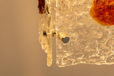 Toni Zuccheri Hang Lamp attr to Toni Zuccheri for A V Mazzega Italy 1970s