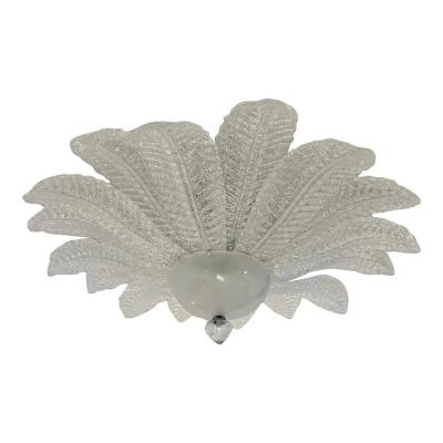 Toni Zuccheri Lot of 2 Murano Glass Sputnik Chandelier Flush Mount Mazzega Zuccheri Style