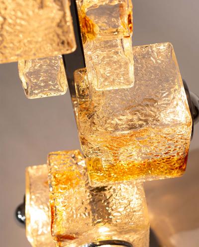 Toni Zuccheri Mid Century Murano Glass Cube Floor Lamp Toni Zuccheri VeArt Italy 1970s