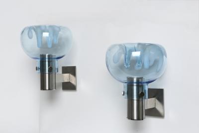 Toni Zuccheri Murano glass Toni Zuccheri sconces for VeArt Italy circa 1960s