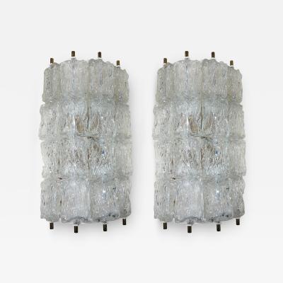 Toni Zuccheri Pair Of Murano Sconces By Toni Zuccheri For Venini