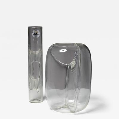Toni Zuccheri Pair of Membrane Vases by Toni Zuccheri for VeArt
