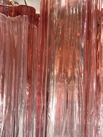 Toni Zuccheri Pair of Midcentury Pink Murano Glass Scones by Tony Zuccheri for Venini