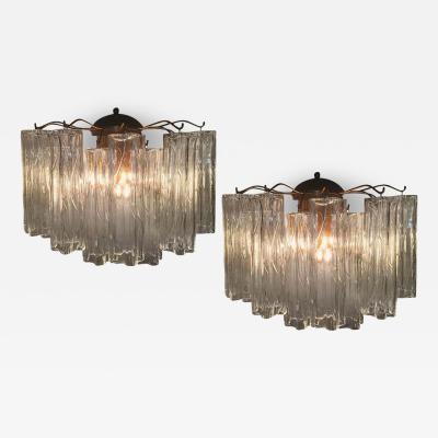 Toni Zuccheri Pair of Sconces by Toni Zuccheri for Venini 1970s