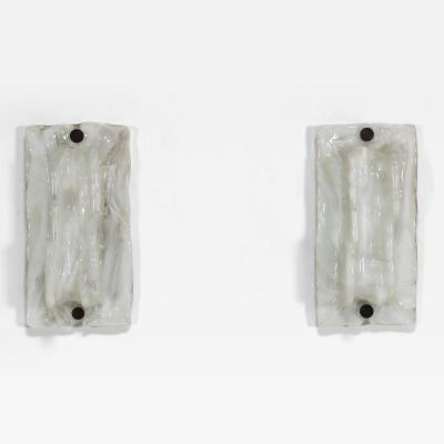 Toni Zuccheri Pair of Wall Appliques by Toni Zuccheri for Venini Italy 1970s