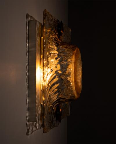 Toni Zuccheri Toni Zuccheri Large Wall Lamp for Venini 1960s